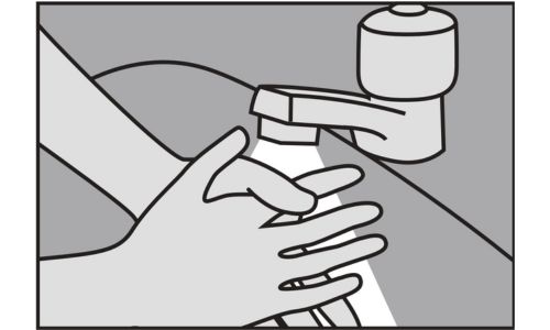 Wash your hands before applying StrataMGT - Icon